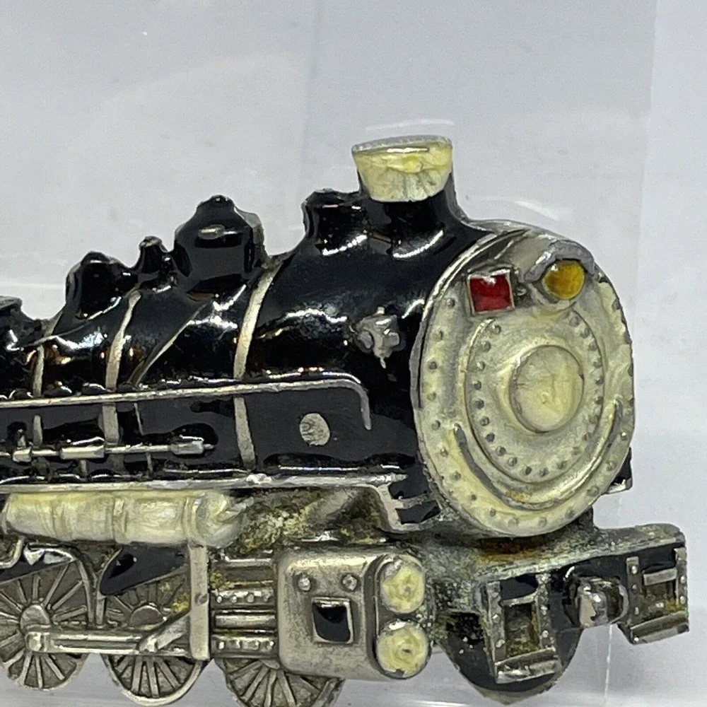 Vintage 1980 Great American Buckle Co Steam Locomotive Train Belt Buckle 272 USA